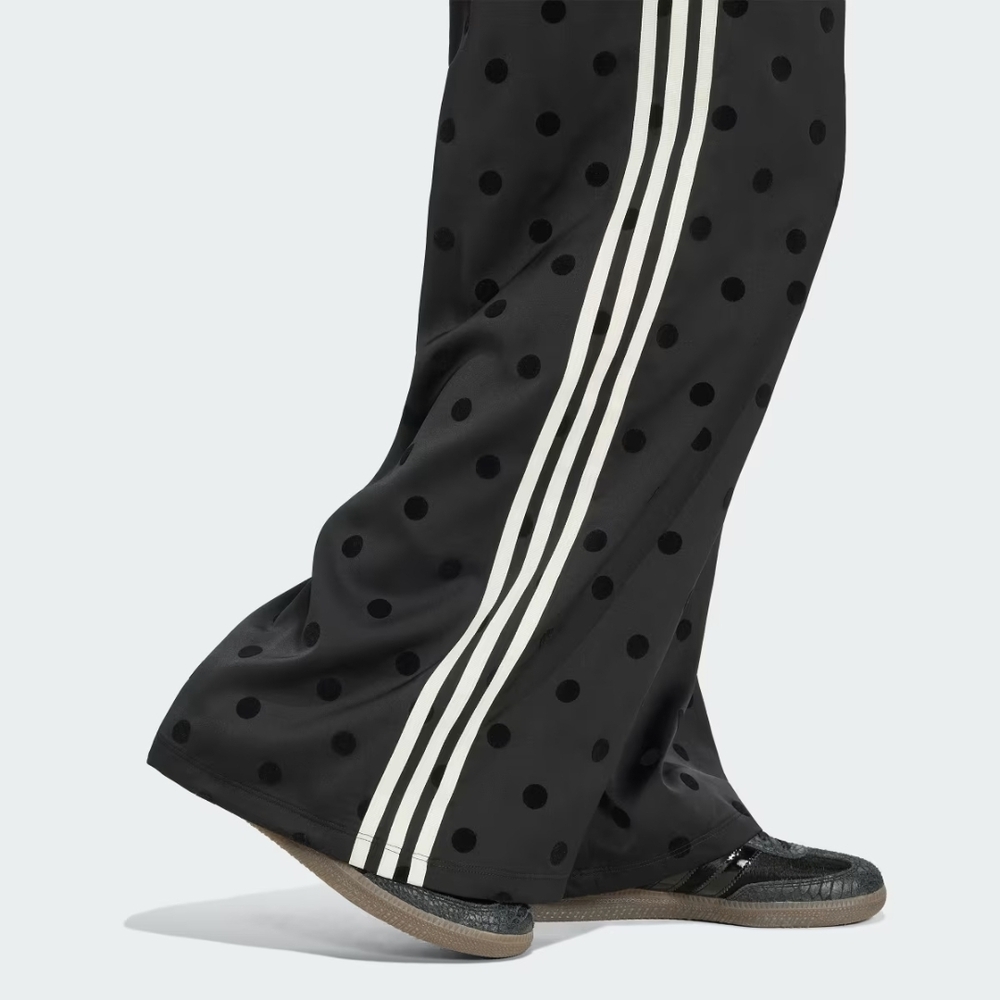 Adidas Women's Black Polka Dot Wide-Leg Pants - Picture 6 of 6